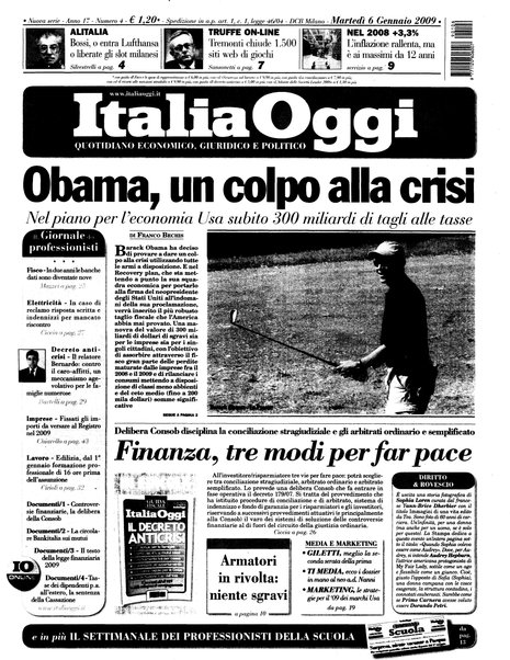 Italia oggi : quotidiano di economia finanza e politica